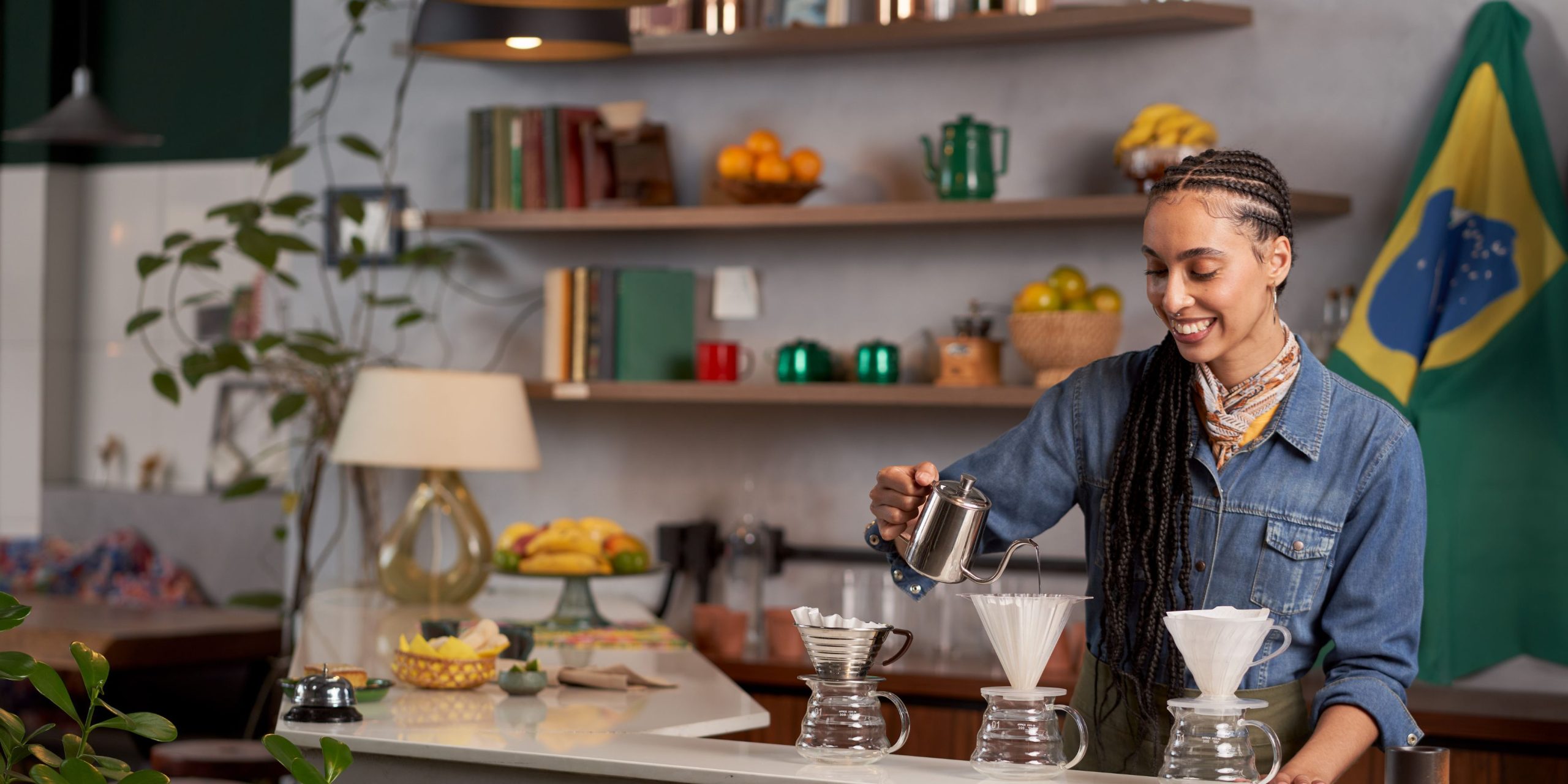 Preparando um bom café coado